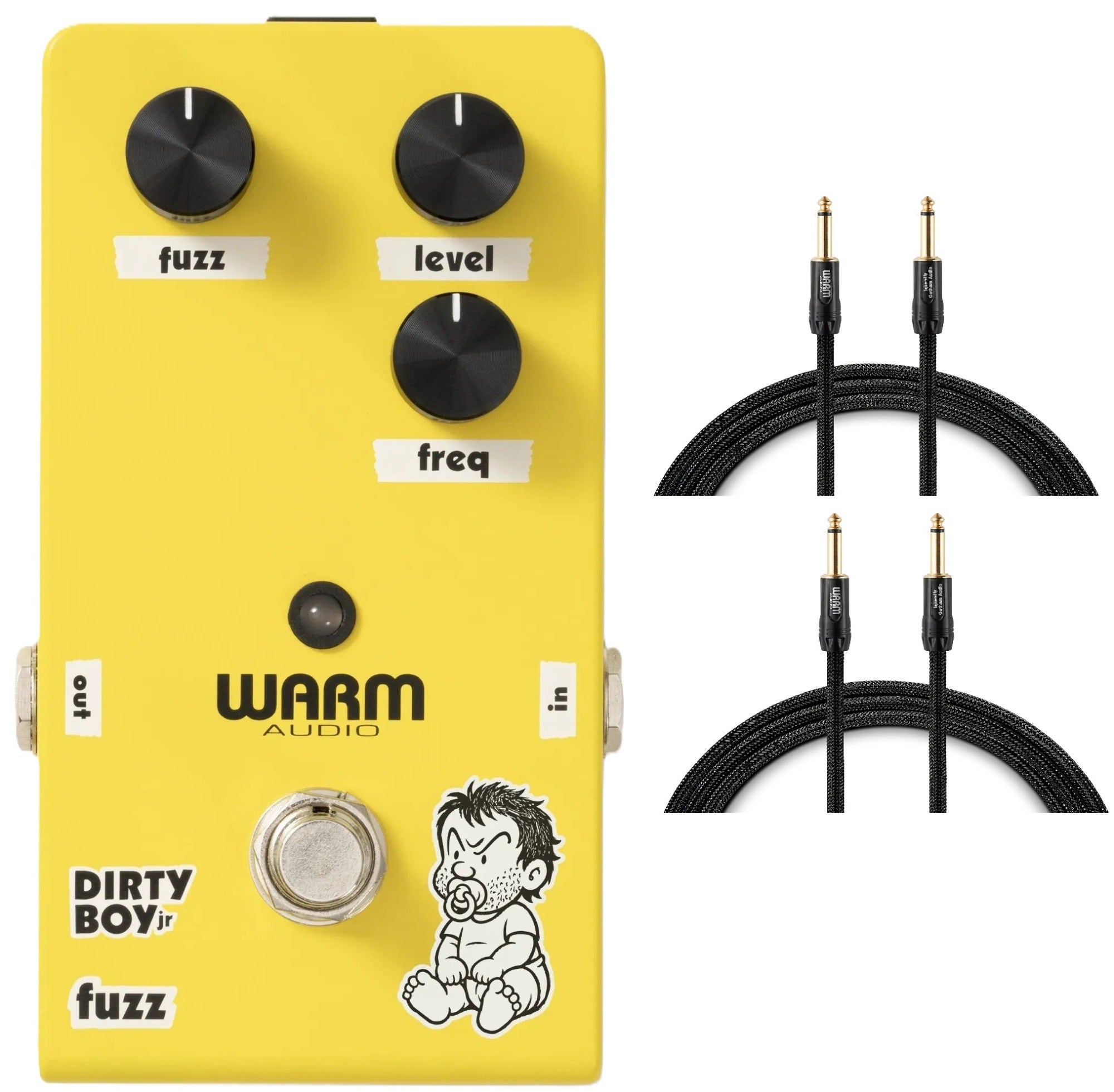 Warm Audio Dirty Boy Jr. Fuzz Guitar Pedal with Free Cables