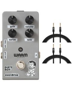 Warm Audio Dirty Boy Jr. Overdrive Guitar Pedal with Free Cables