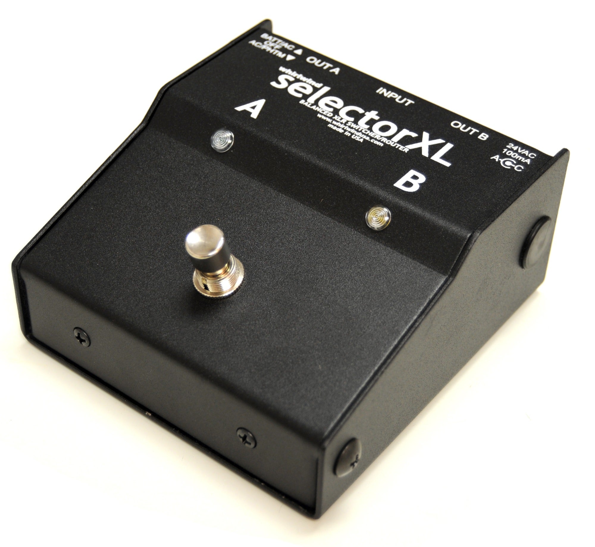 Whirlwind SELECTOR XL Active A/B Switcher Pedal