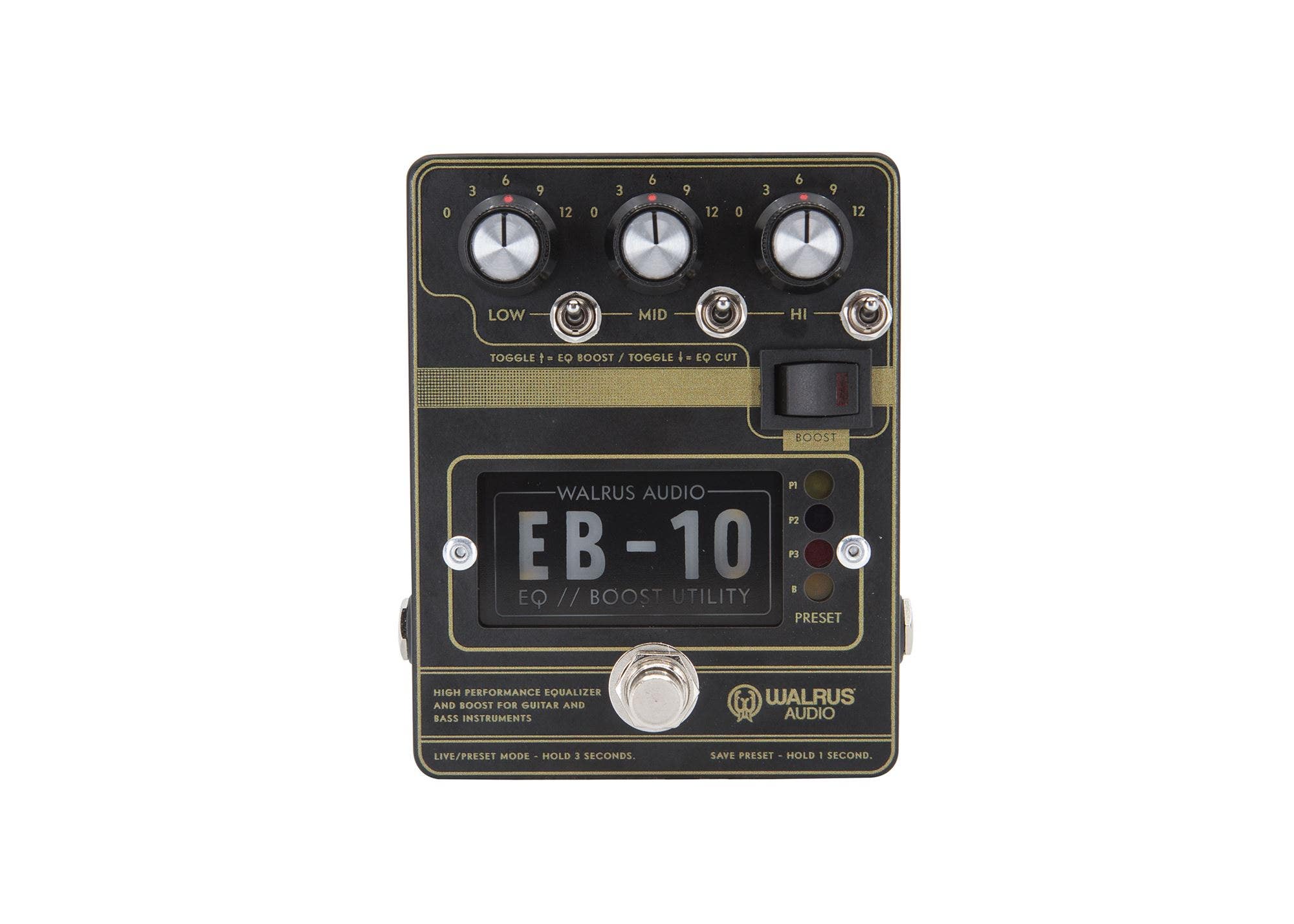 Walrus Audio EB-10 Preamp EQ and Boost Black