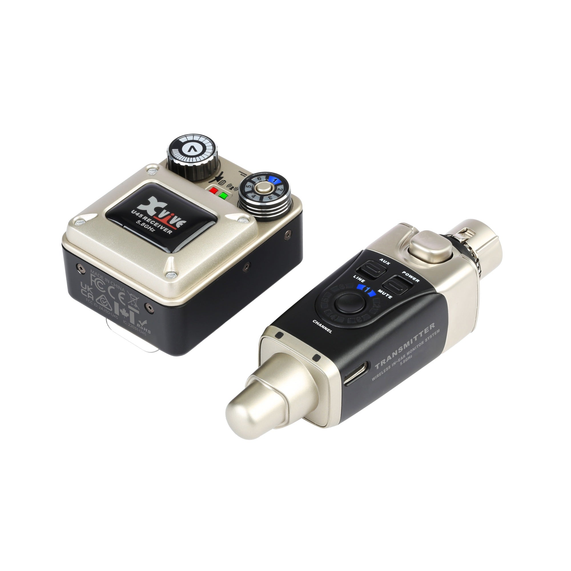 Xvive U45 5GHz Digital Wireless IEM In Ear Monitor System