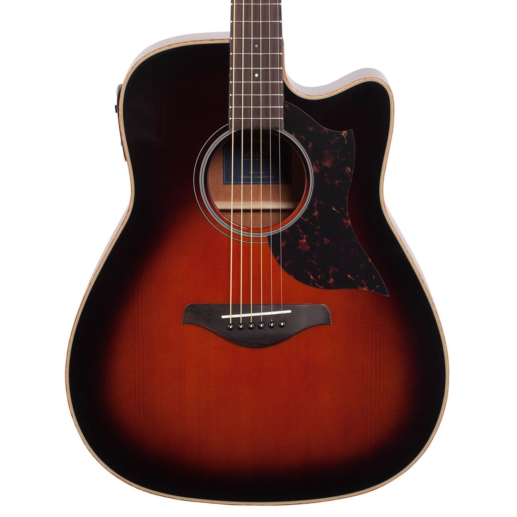 Yamaha A1M Dreadnought Acoustic Electric Guitar Tobacco Brown Sunburst