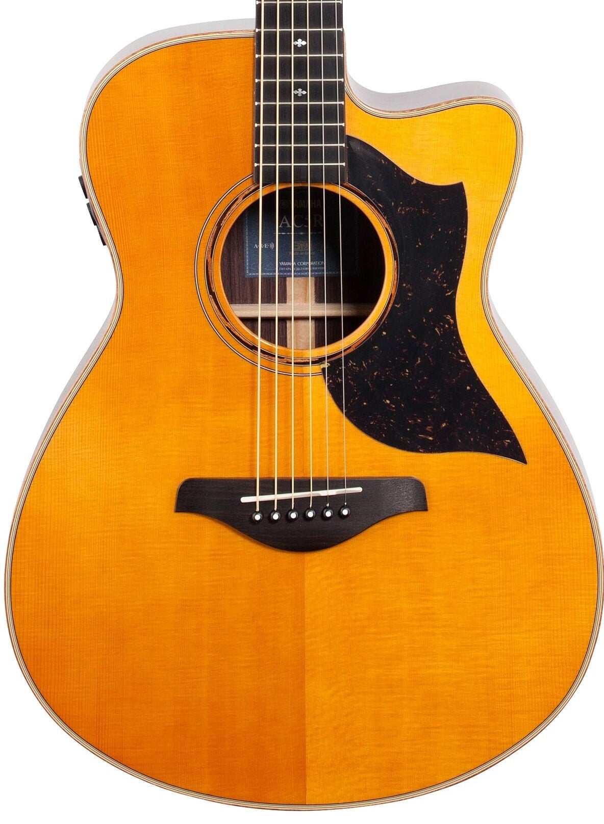 Yamaha AC5R Concert Acoustic Electric Guitar Vintage Natural with Case