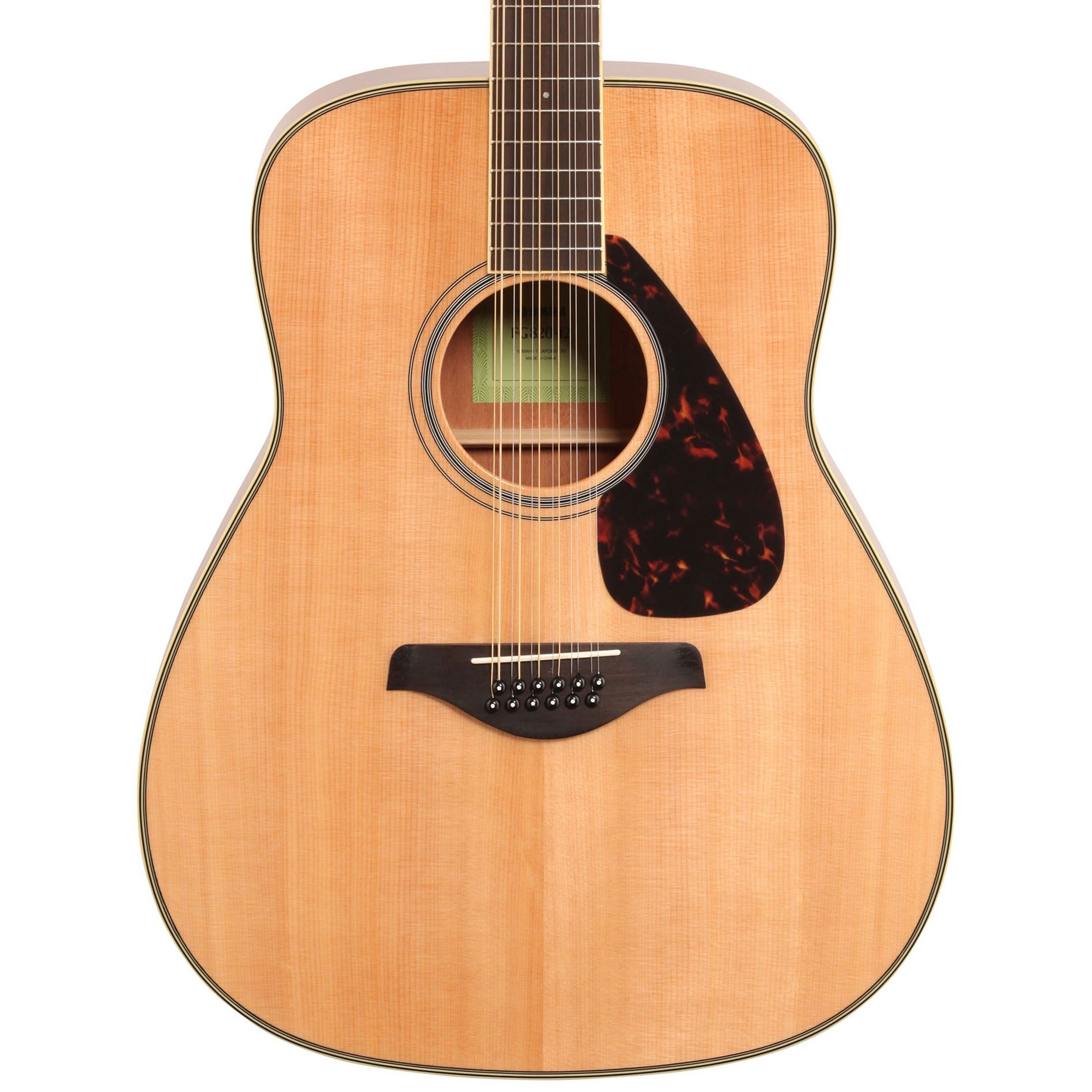 Yamaha FG82012 12String Folk Acoustic Guitar with Solid Spruce Top