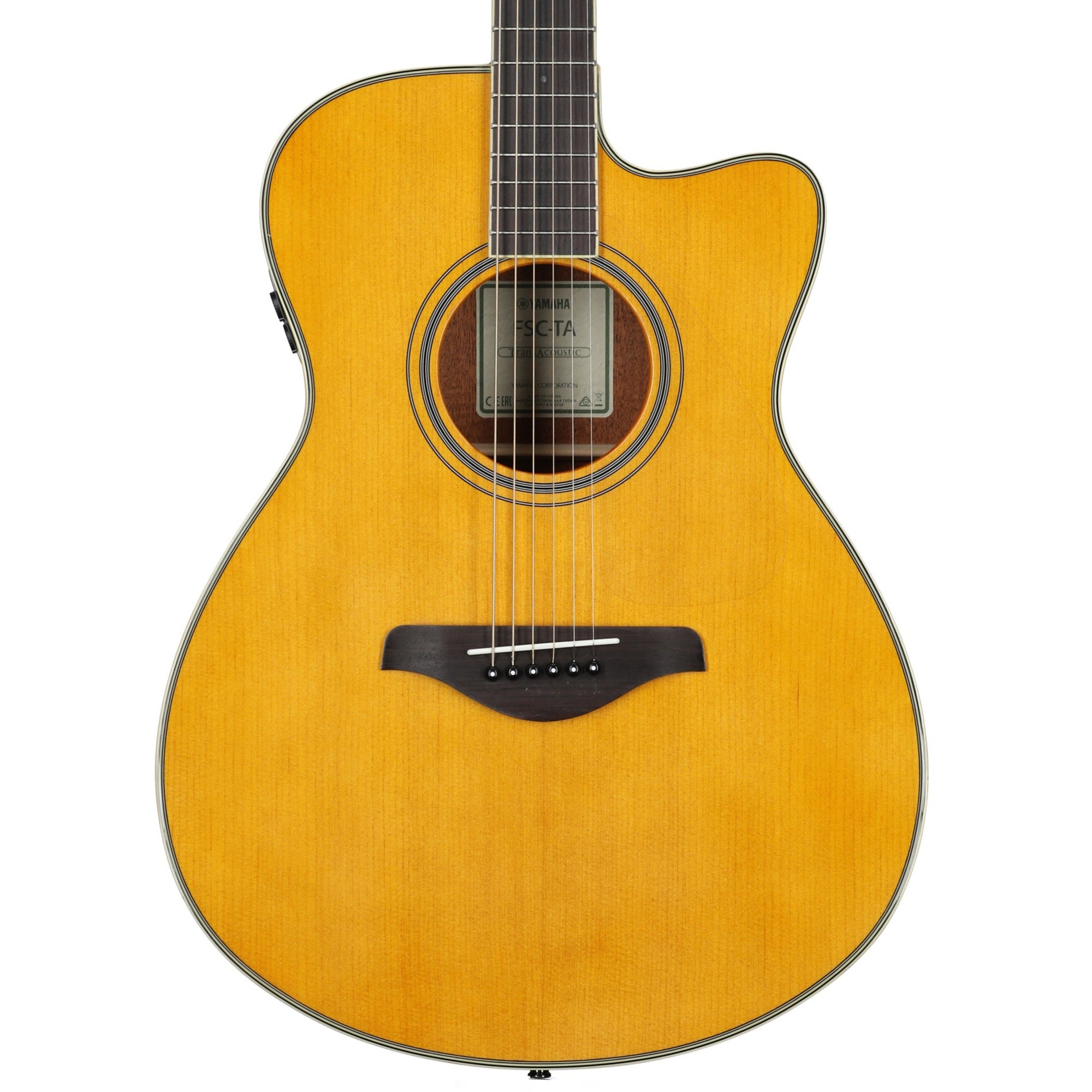 Yamaha FSC-TA Cutaway TransAcoustic Guitar Vintage Tint