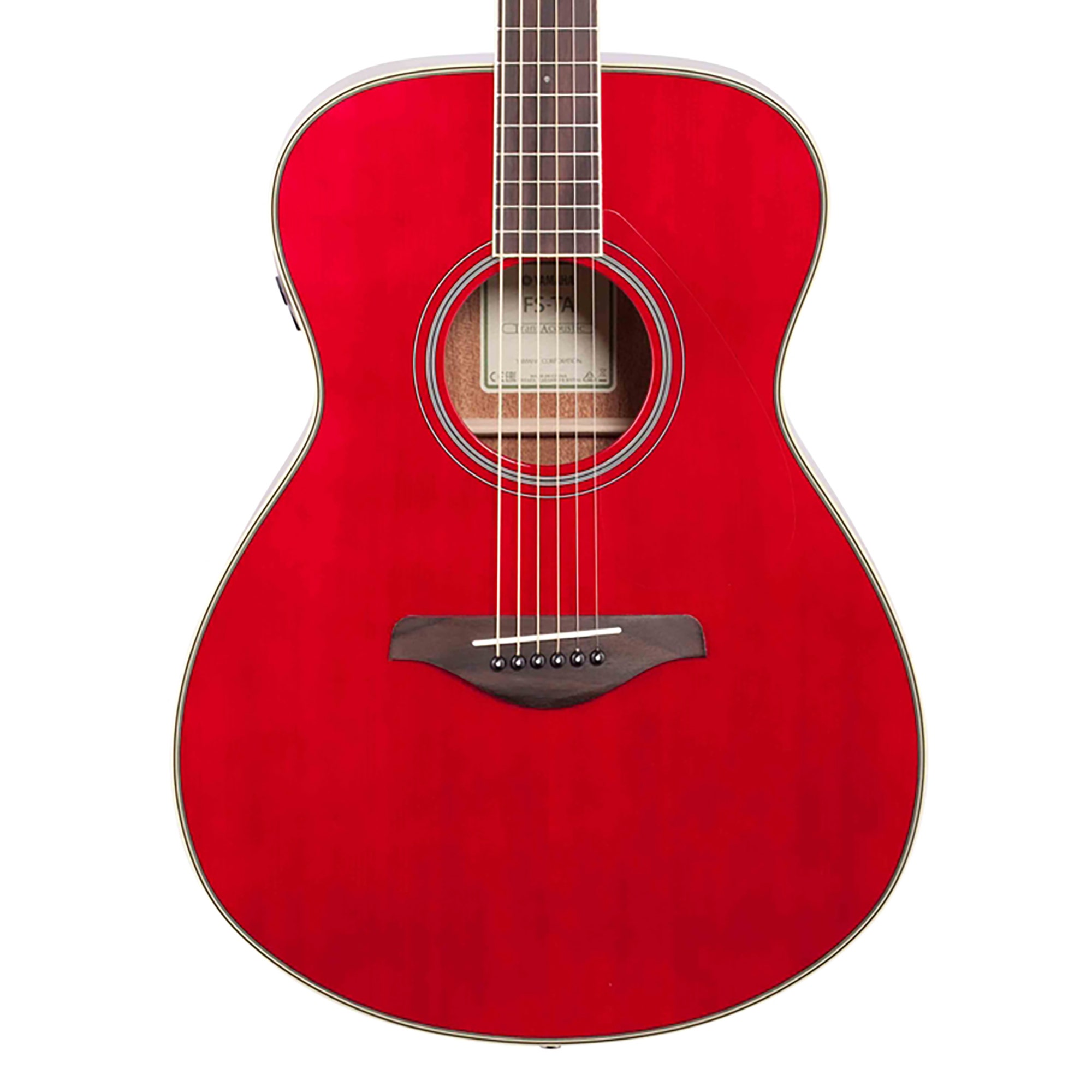 Yamaha FSTA Concert Transacoustic Guitar Ruby Red