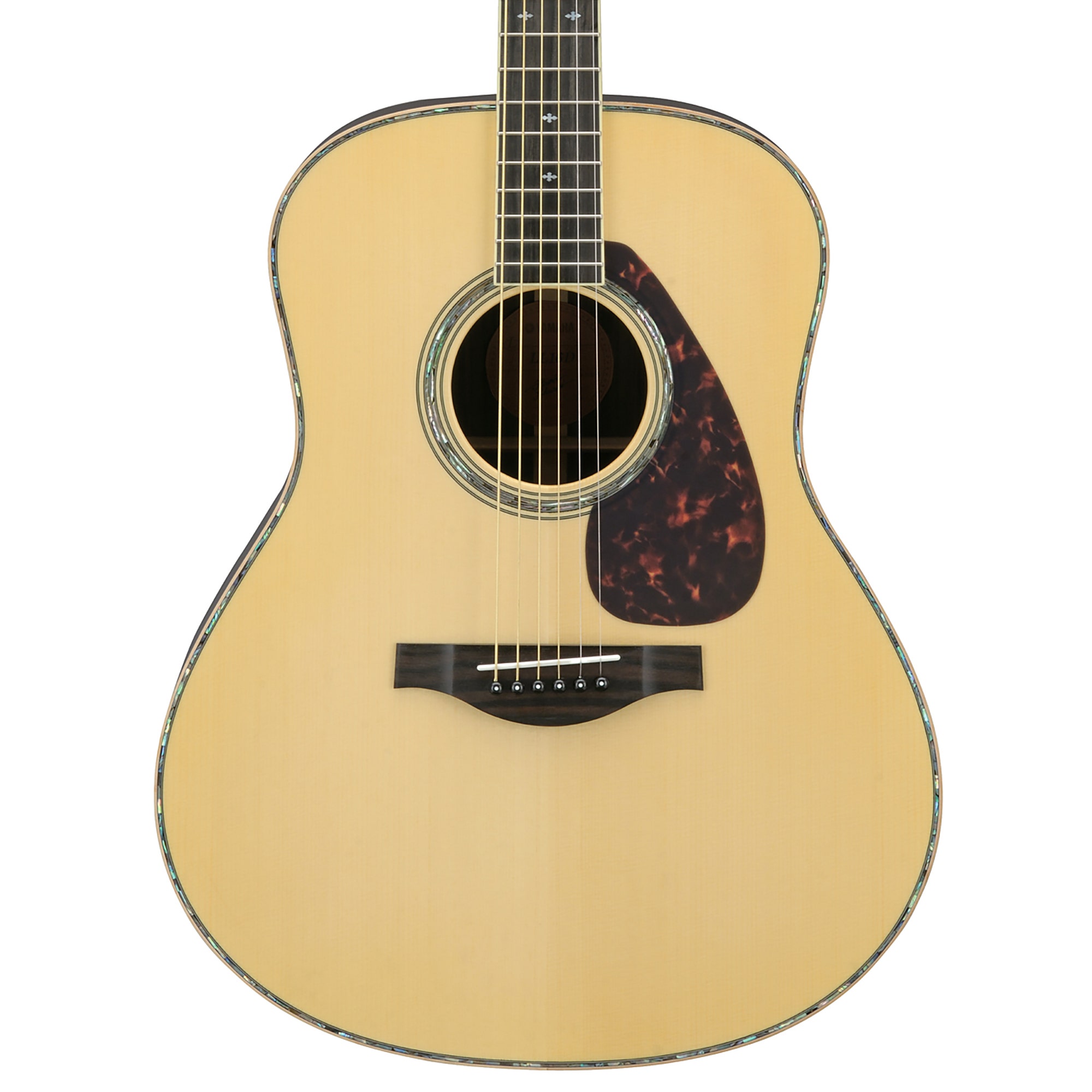Yamaha L Series Dreadnought Acoustic Electric Natural Guitar with Case