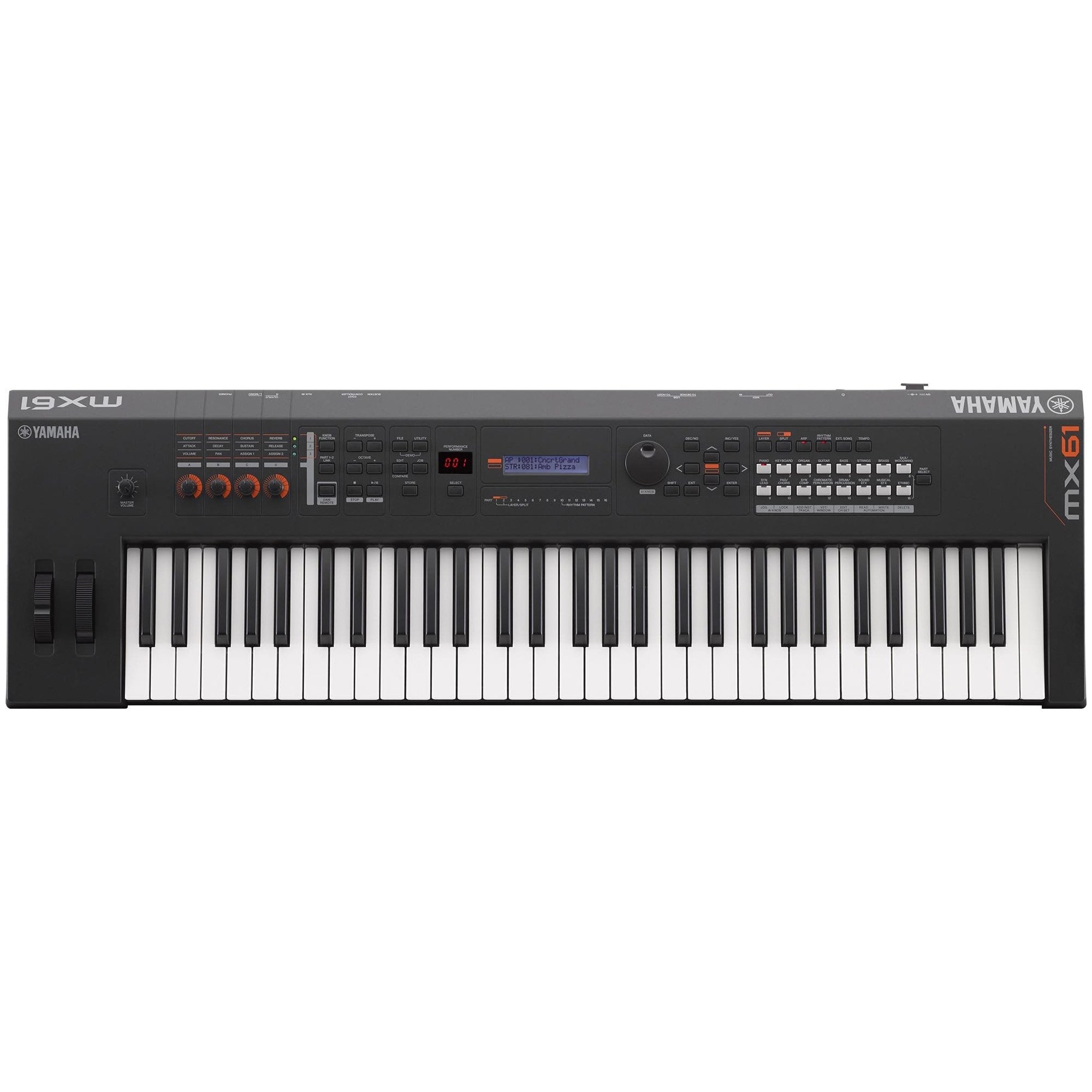 Yamaha MX61BK 461 Key Keyboard Synthesizer in Black