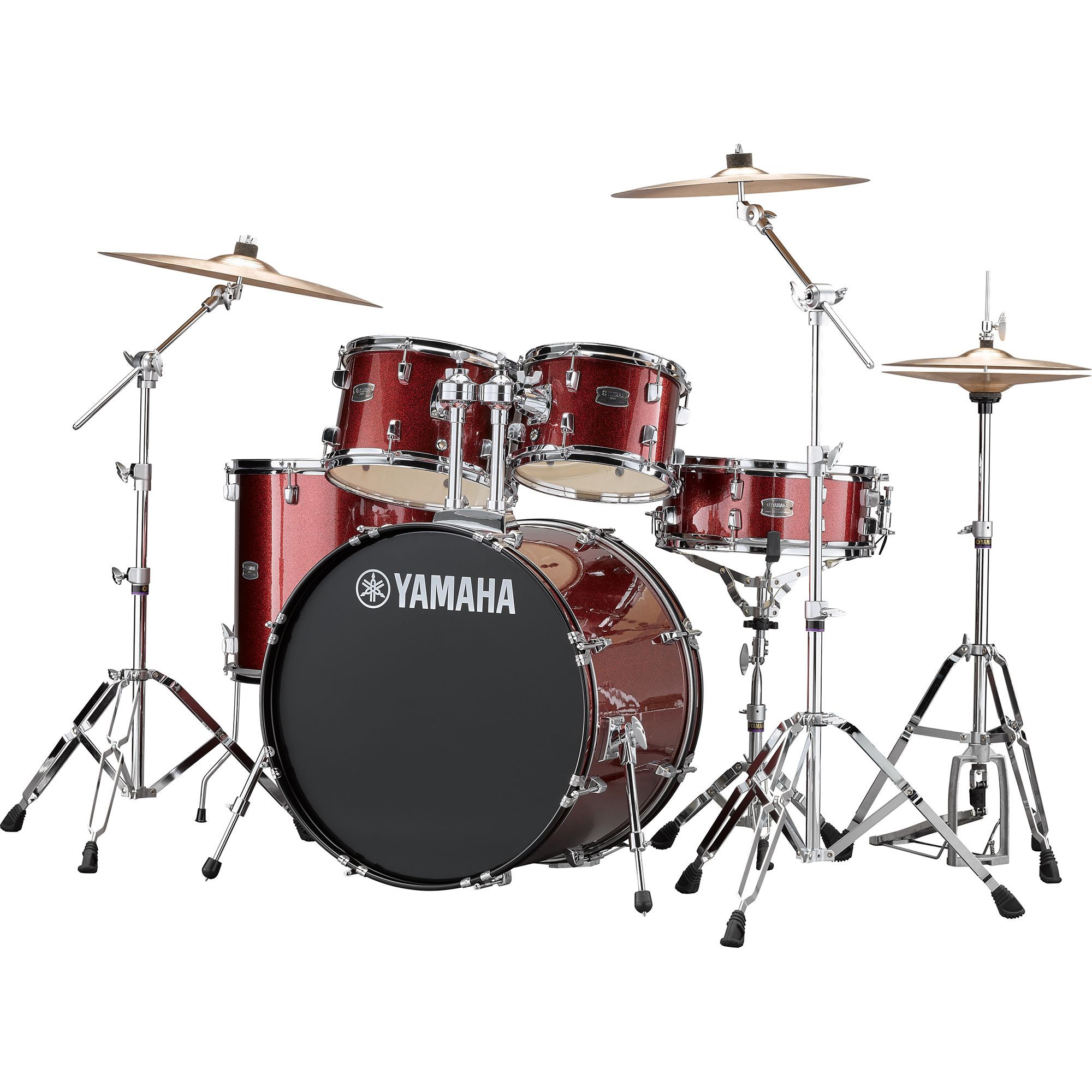 Yamaha Rydeen 5-Piece Shell Kit Drums Burgundy Glitter