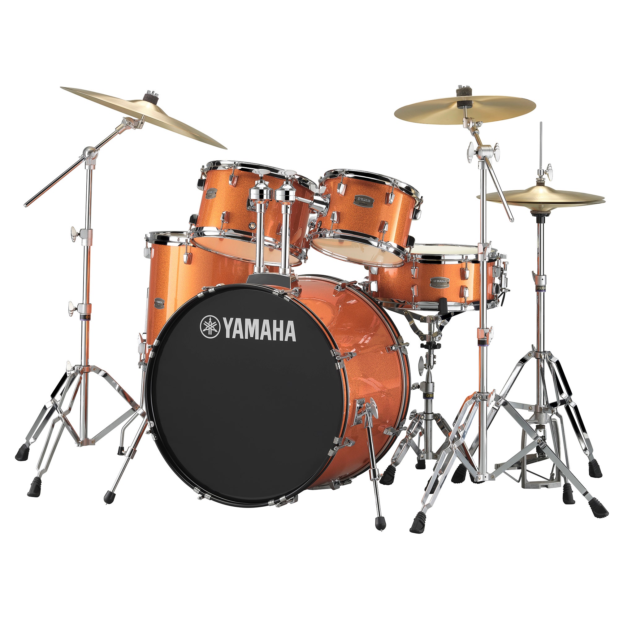 Yamaha Rydeen 5Pc Shell Kit Drums Orange Glitter