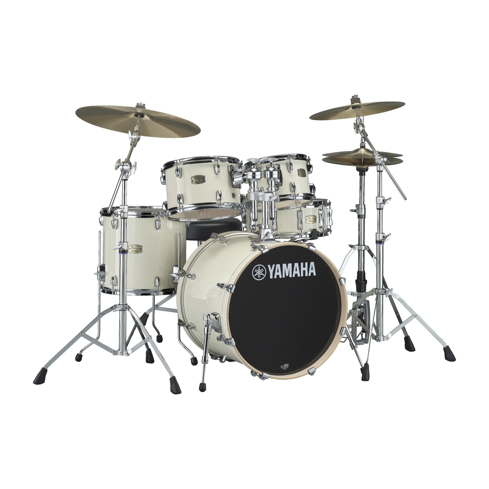 Yamaha SBP-0F5 Stage Custom Birch 5-Piece Shell Kit with 20" Bass Classic White