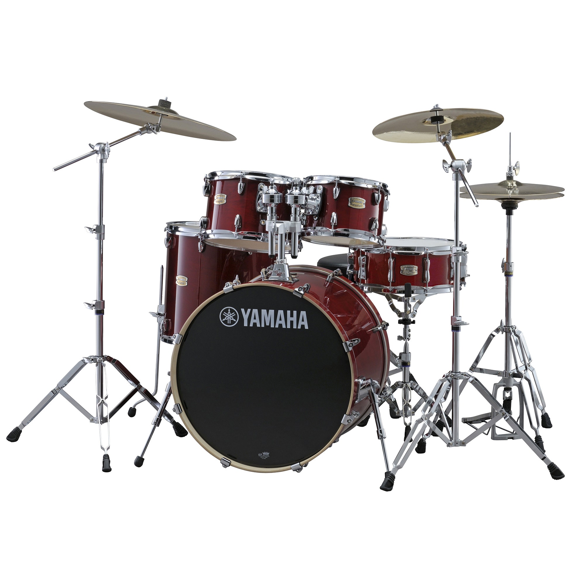 Yamaha SBP-0F5 Stage Custom Birch 5-Piece Shell Kit with 20" Bass Cranberry Red
