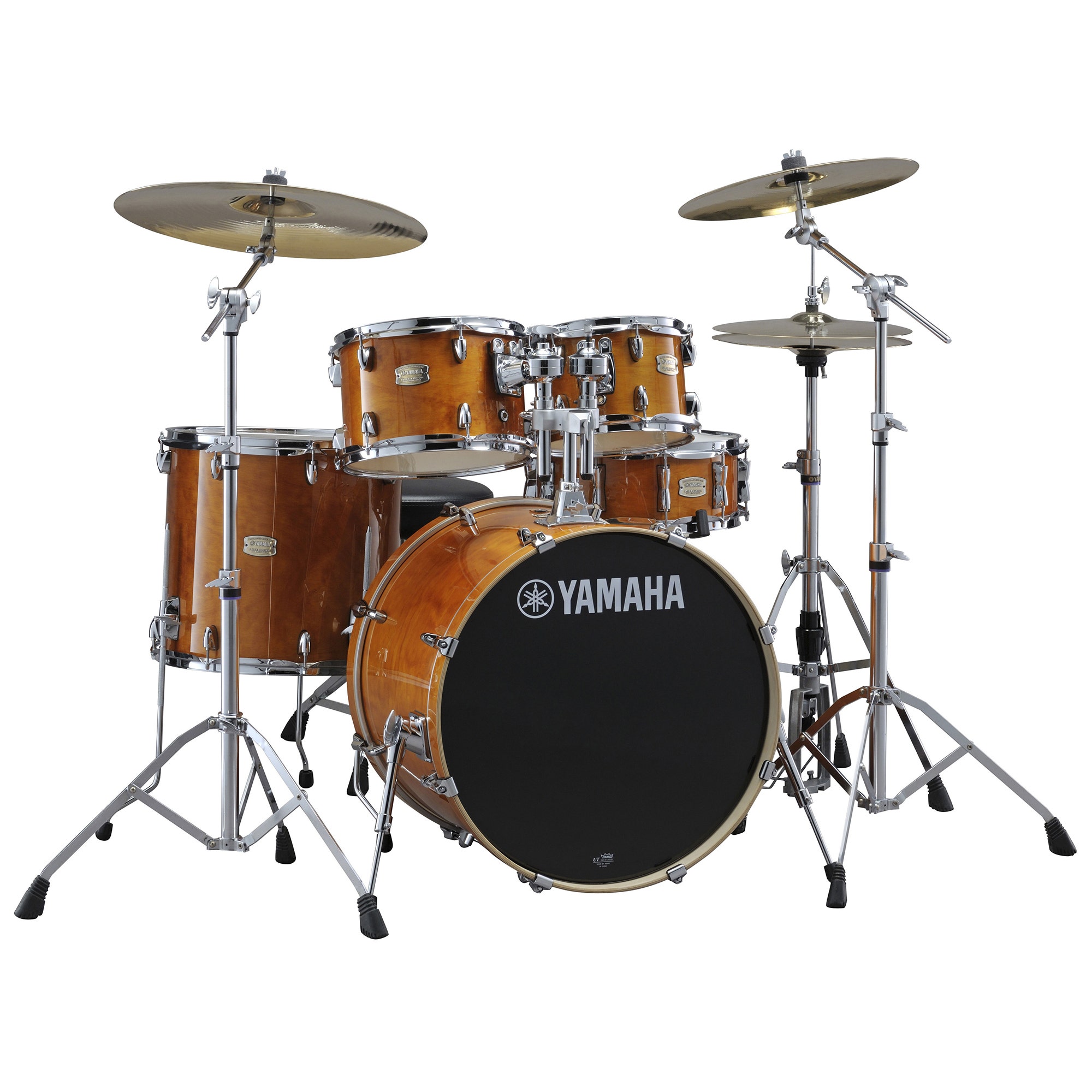 Yamaha SBP-0F5 Stage Custom Birch 5-Piece Shell Kit with 20" Bass Honey Amber