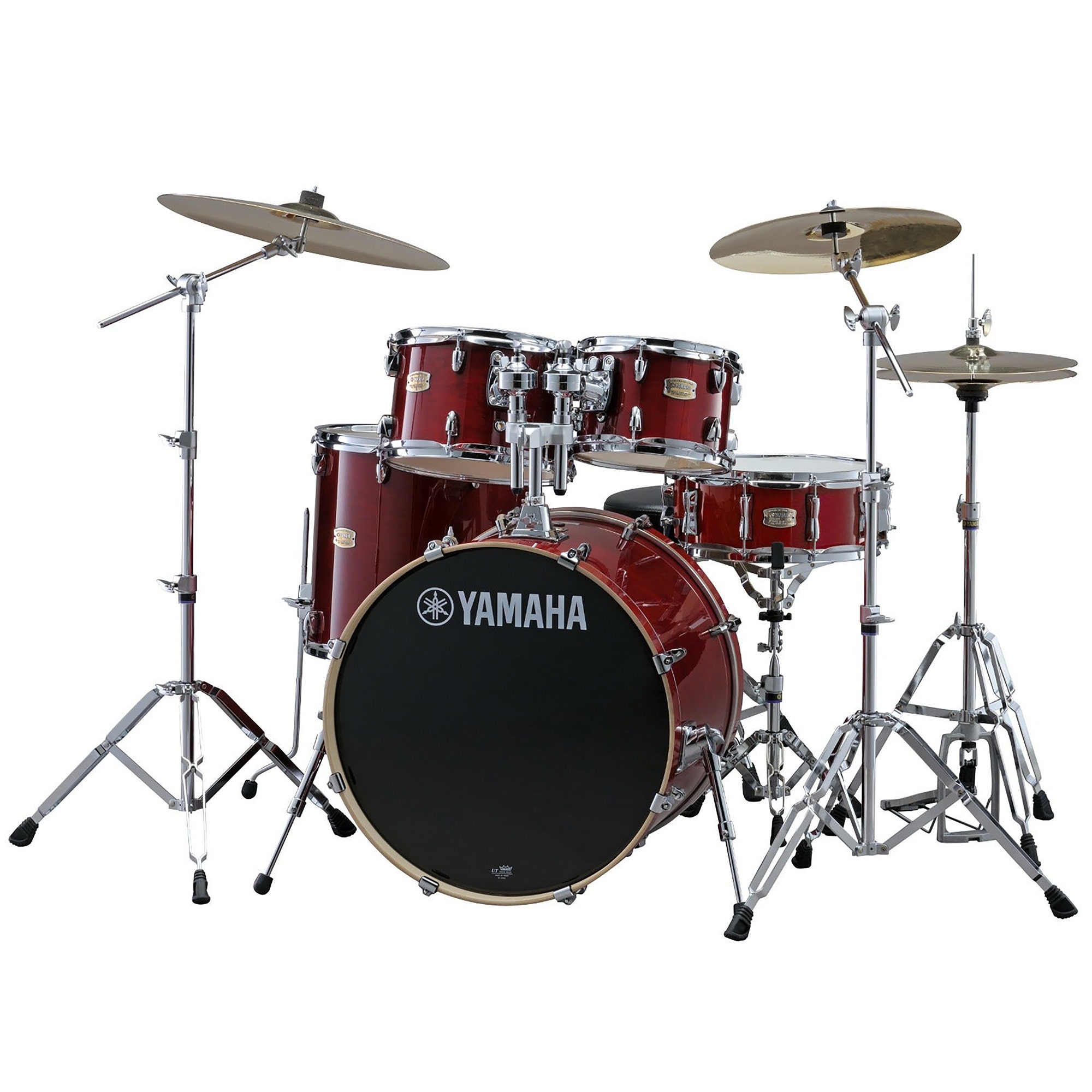 Yamaha SBP-2F5 Stage Custom Birch 5-Piece Shell Kit with 22" Bass Cranberry Red