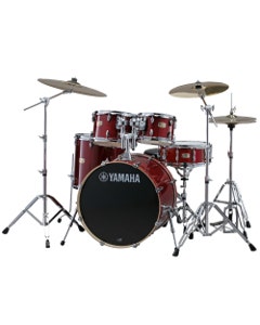 Yamaha SBP-2F5 Stage Custom Birch 5-Piece Shell Kit with 22" Bass Cranberry Red