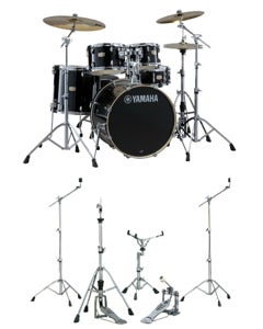 Yamaha SBP-2F5 Stage Custom Birch 5-Piece with HW780 Hardware Raven Black