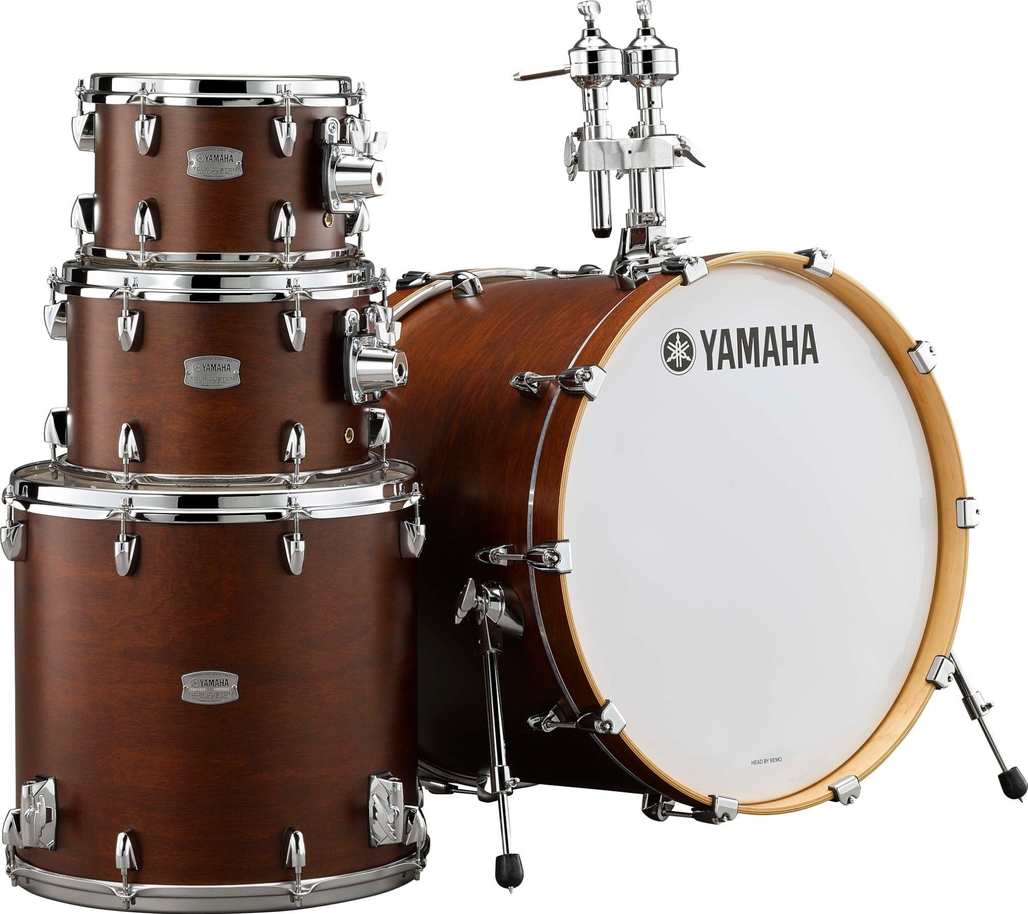 Yamaha Tour Custom Maple 4-Piece Shell Kit Choccolate Satin