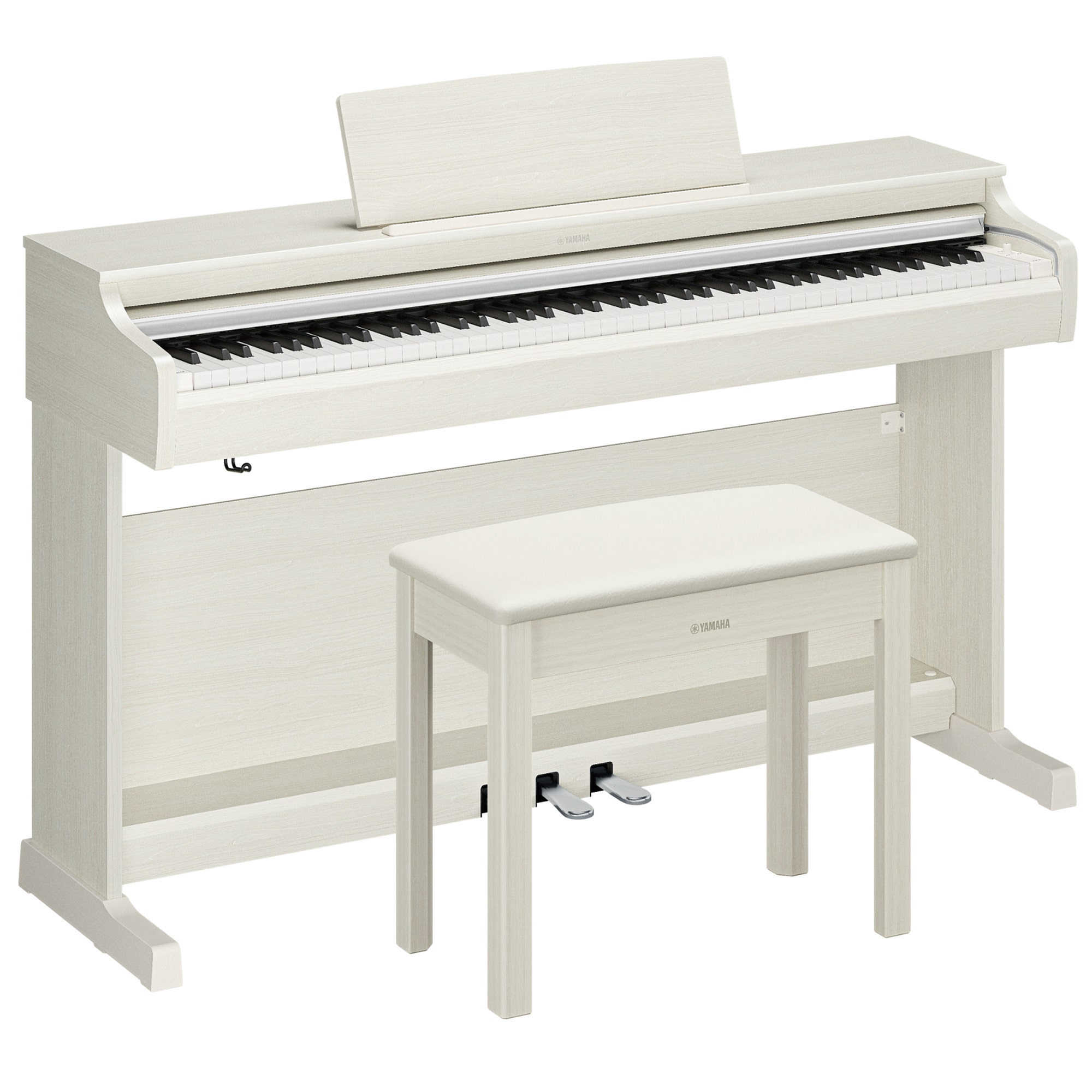 Yamaha YDP166 Digital Piano in White Birch with Bench