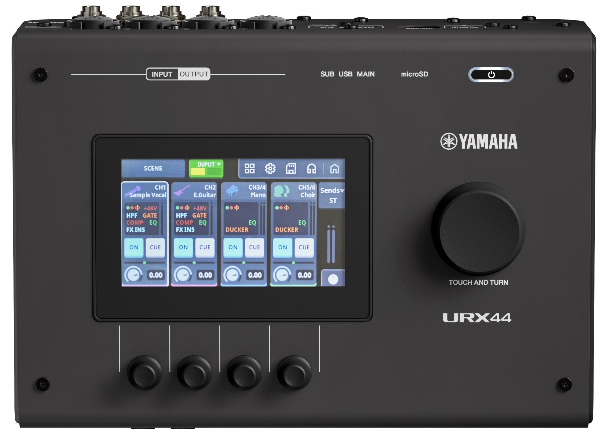 Yamaha URX44 USB Audio Interface with Touchscreen