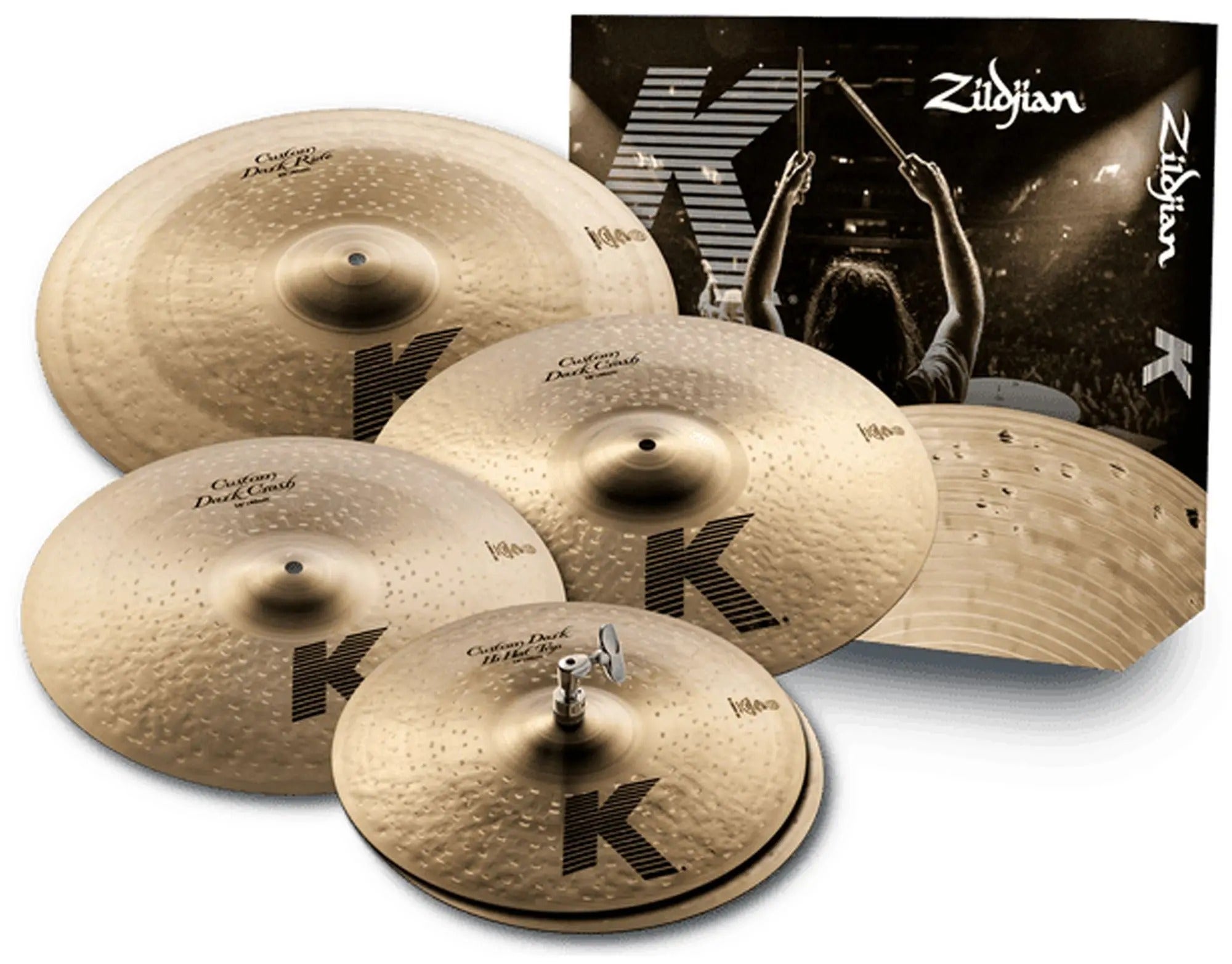 Zildjian K Custom Dark Value Added Cymbal Set with 18" Crash