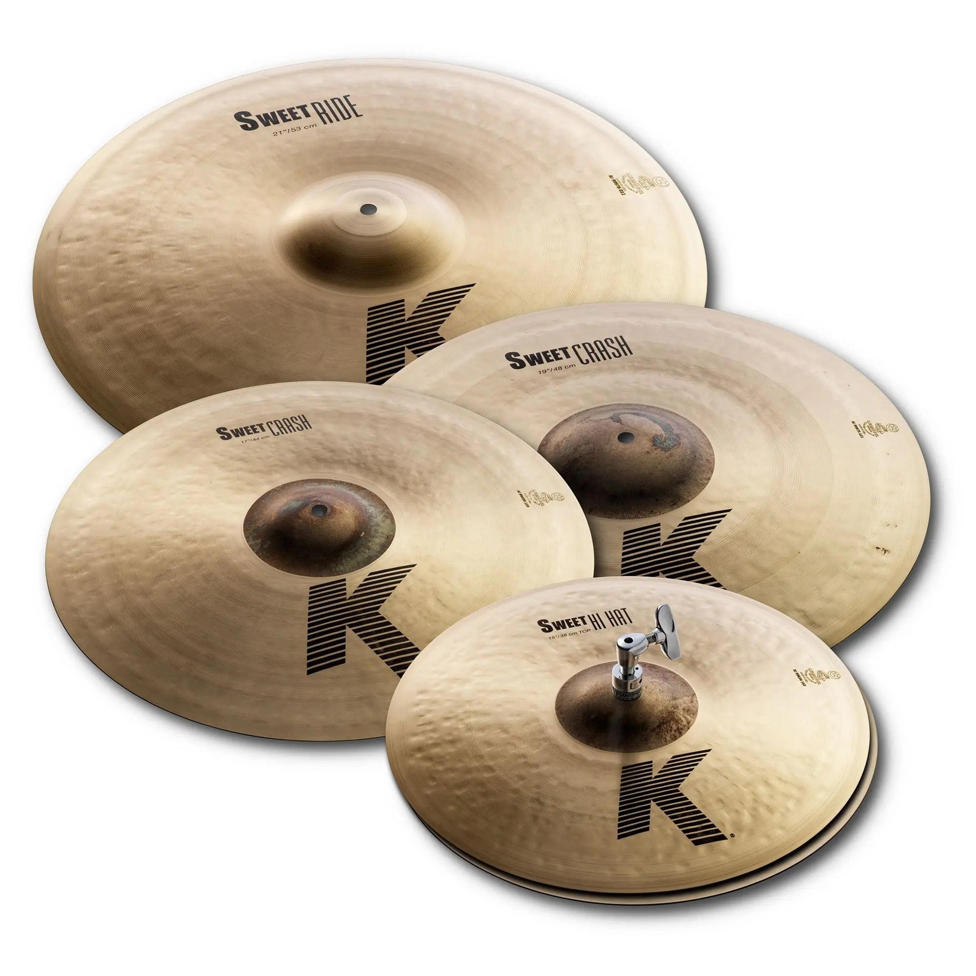 Zildjian K Sweet Cymbal Set 15 Hihat 19 Crash 21 Ride 17 Crash