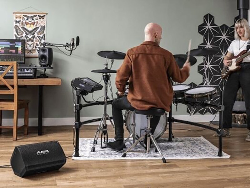 Alesis Strike Amp 8 MK2 Plug In. Play. Easy Setup.