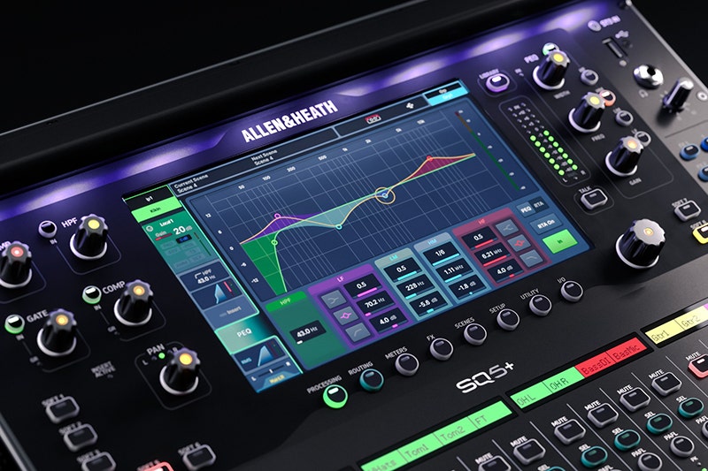 Allen & Heath SQ5 Plus Crystal-Clear 96 kHz Processing