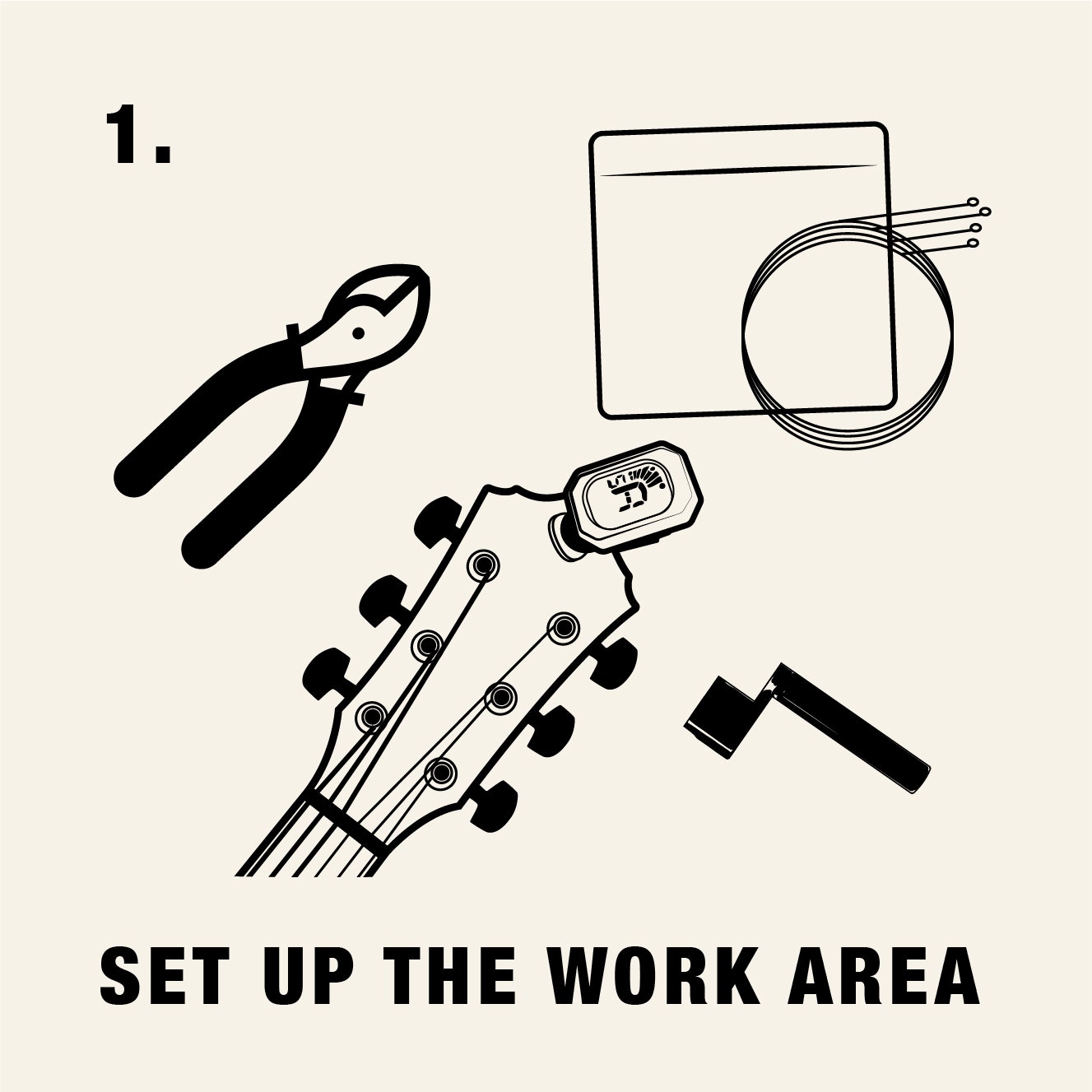 Steps for how to restring an acoustic guitar American Musical Supply
