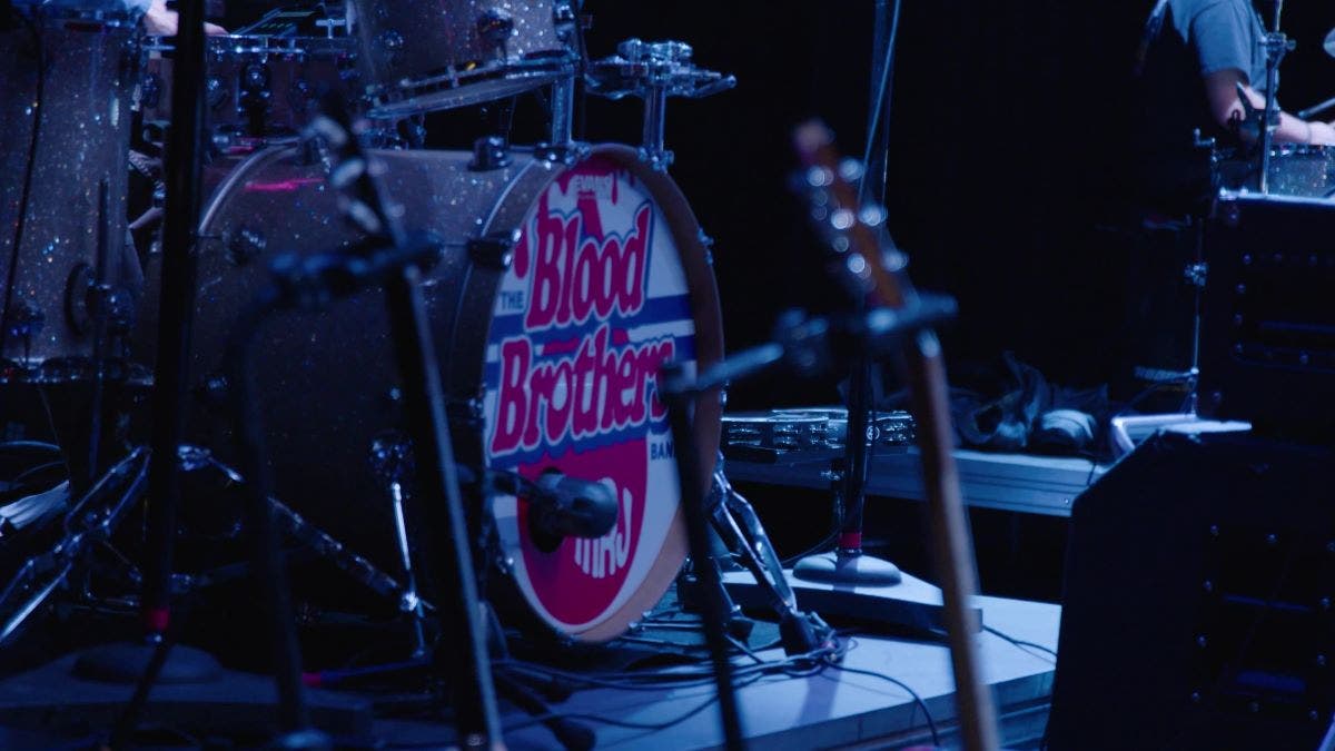 Blood Brothers blues band drum set