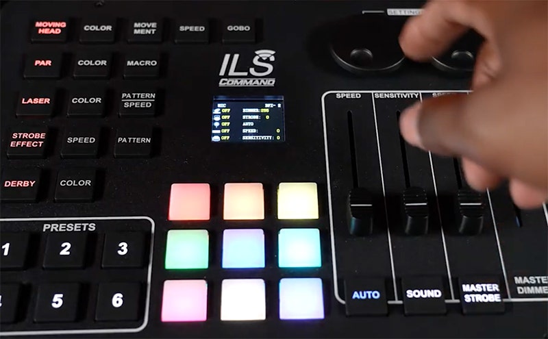 Chauvet DJ ILS Command Lighting Controller On-The-Fly Adjustments