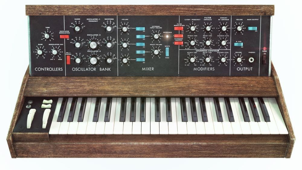 classic analog synthesizer