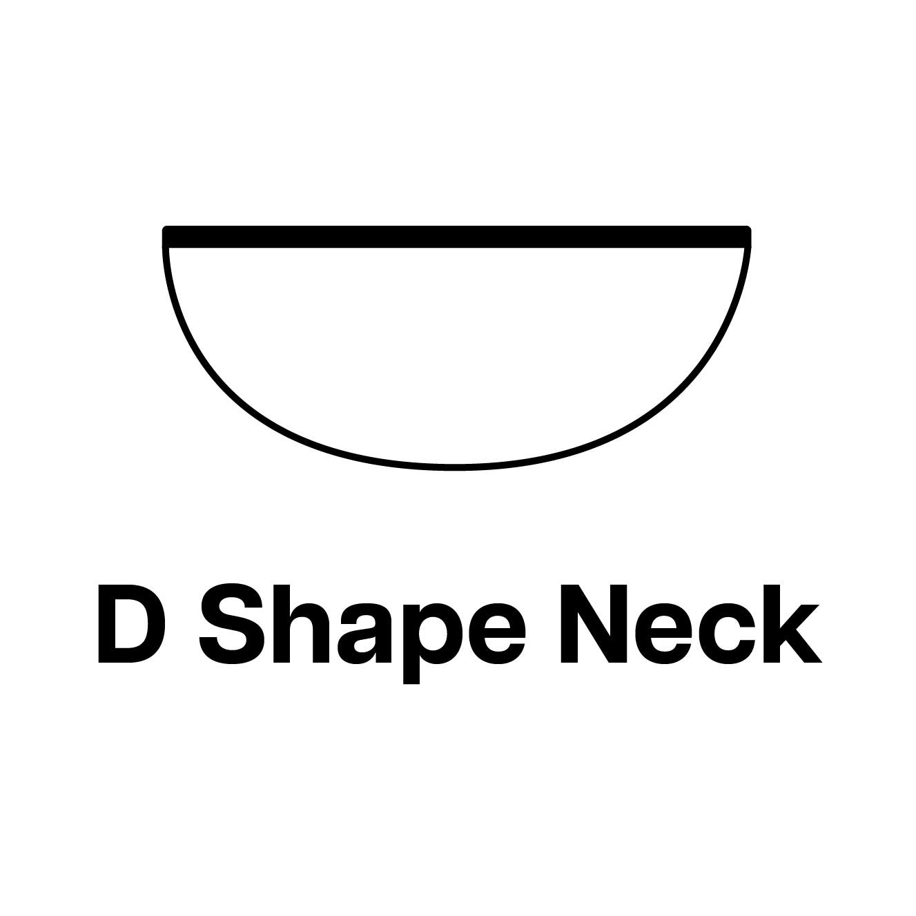 D-Shaped guitar neck profile