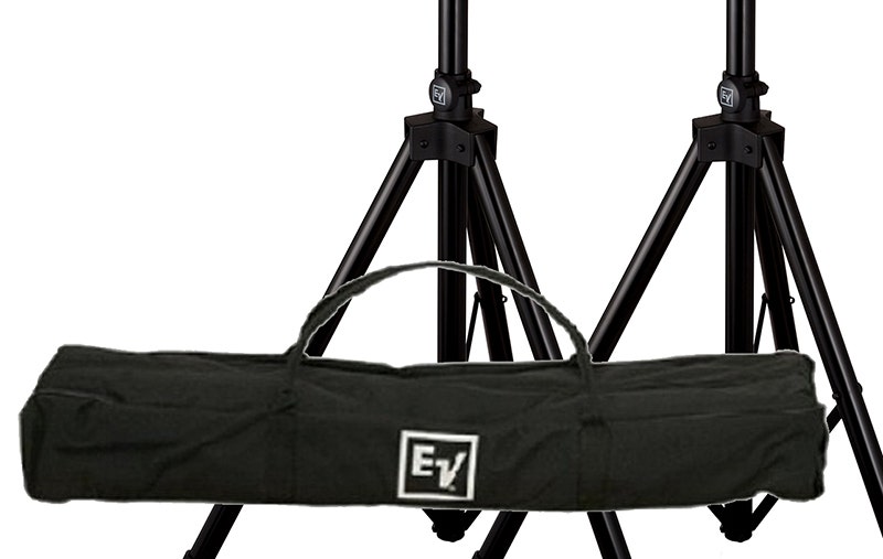 Electro Voice TSP 1 Aluminum Tripod Speaker Stand Pair With Carry