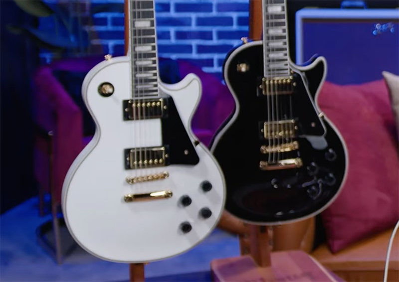 Epiphone Inspired by Gibson Custom Les Paul Custom Guitar with Bag