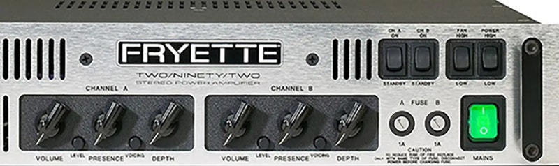 Fryette Two Ninety Two Power Amplifier Built to Shape Your Sound