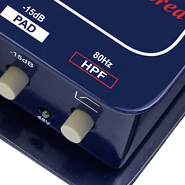 High-pass filter DI box