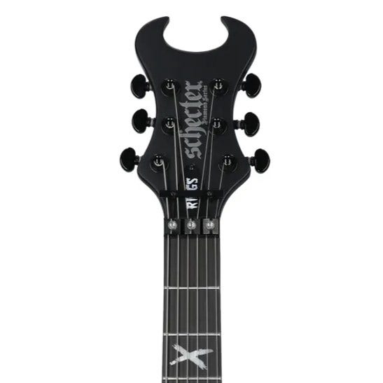 Mike Riggs of Rob Zombie's signature Schecter guitar at American Musical Supply