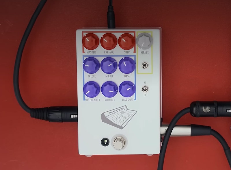 JHS Colour Box V2 Preamp Pedal Versatile Gain Architecture