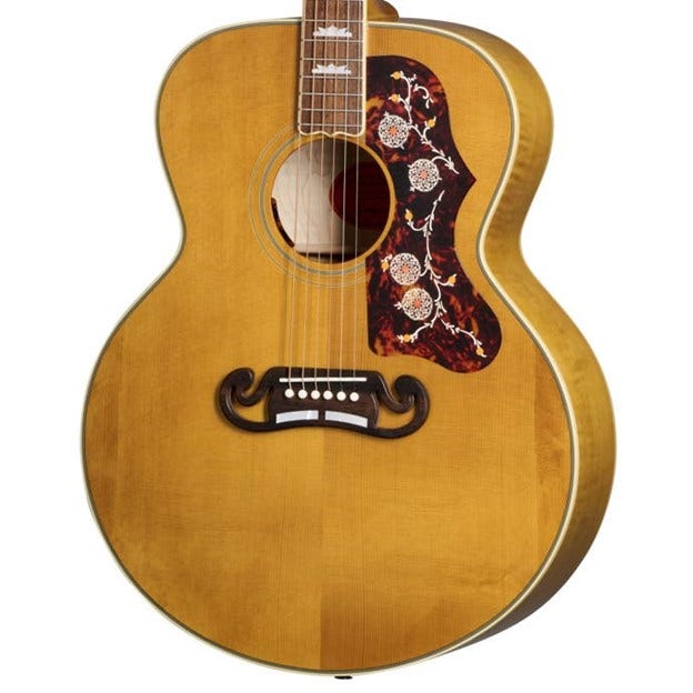 Jumbo acoustic guitar body shape