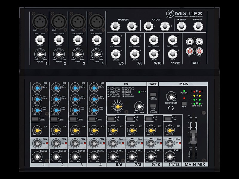 Mackie Mix12FX Premium Sound in a Compact Design