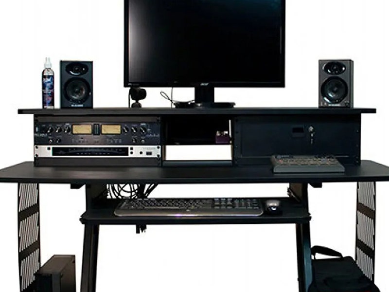 On-Stage WS7700B Large Studio Workstation Rack Space for Your Gear