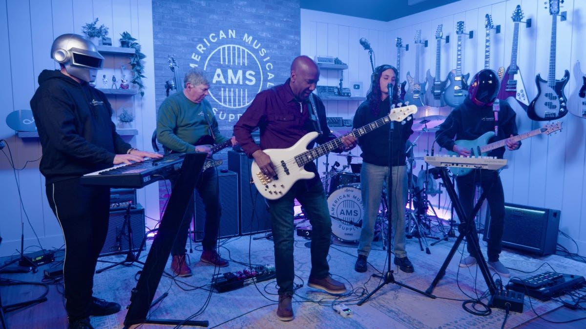 Nathan East "Get Lucky" Jam Gear Rundown at American Musical Supply