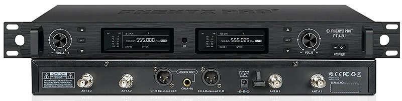 Phenyx Pro PTU-2U2H A Wireless Mic System That Earns Its Place in Your Rack