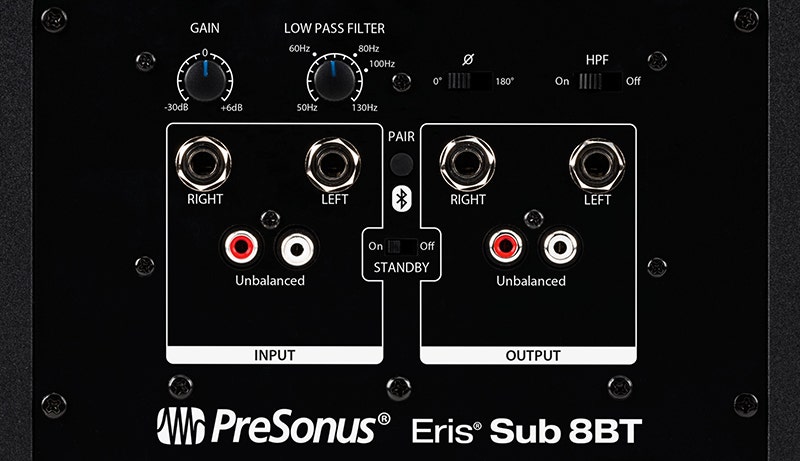 PreSonus Eris Sub 8BT 8" Studio Subwoofer The Perfect Low-End Upgrade