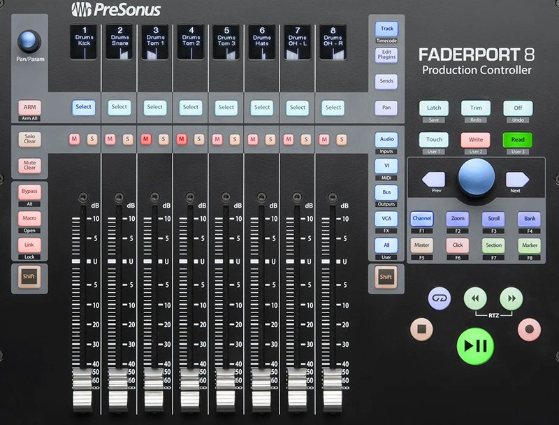 PreSonus FaderPort 8 Production Controller Navigate with Precision