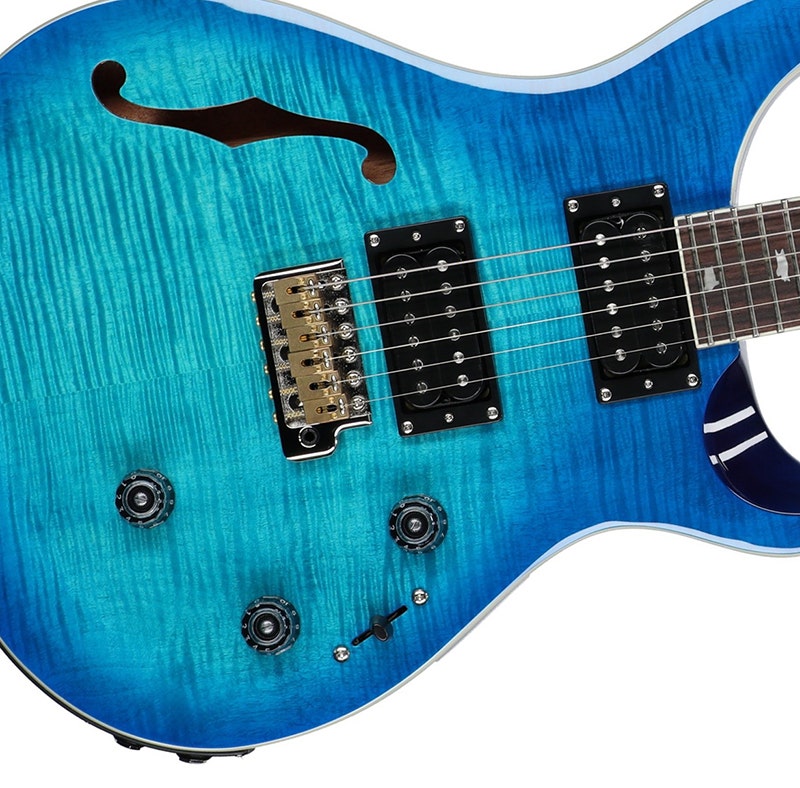 PRS SE Custom 24 Semi-Hollow Piezo Guitar with Gig Bag