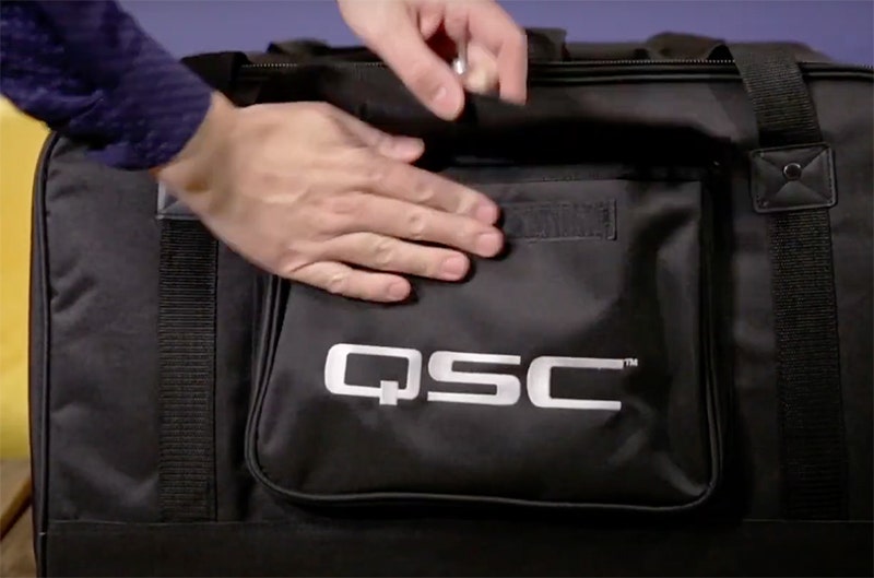QSC K12 Tote Durable Design Meets Easy Transport