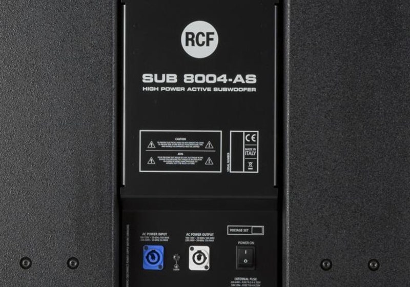 RCF SUB 8004-AS Road-Tested Reliability