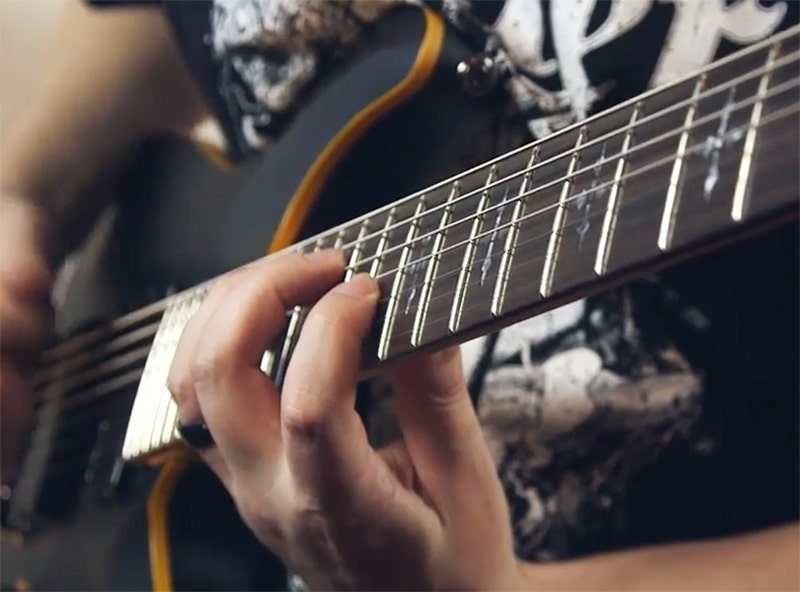 Schecter Demon 7 Shred with Satanic Speed