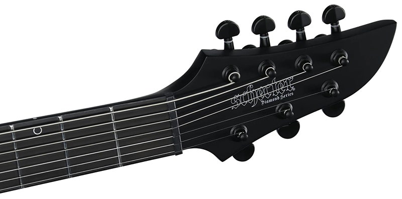 Schecter KM-7 MKIII EX 7-String Baritone Guitar Satin Black Open Pore